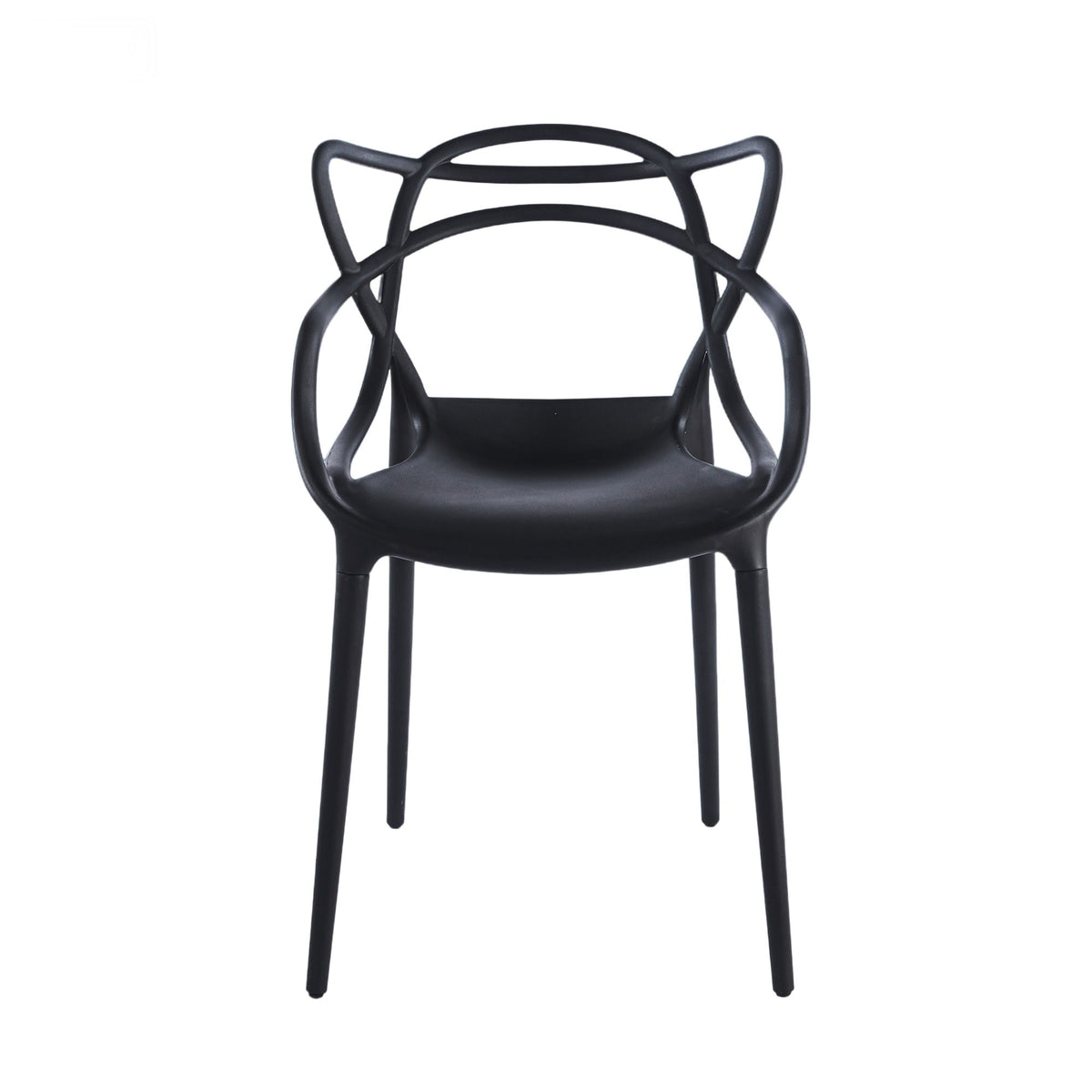 Dining Chair (Set of 4) - Black - Plastic