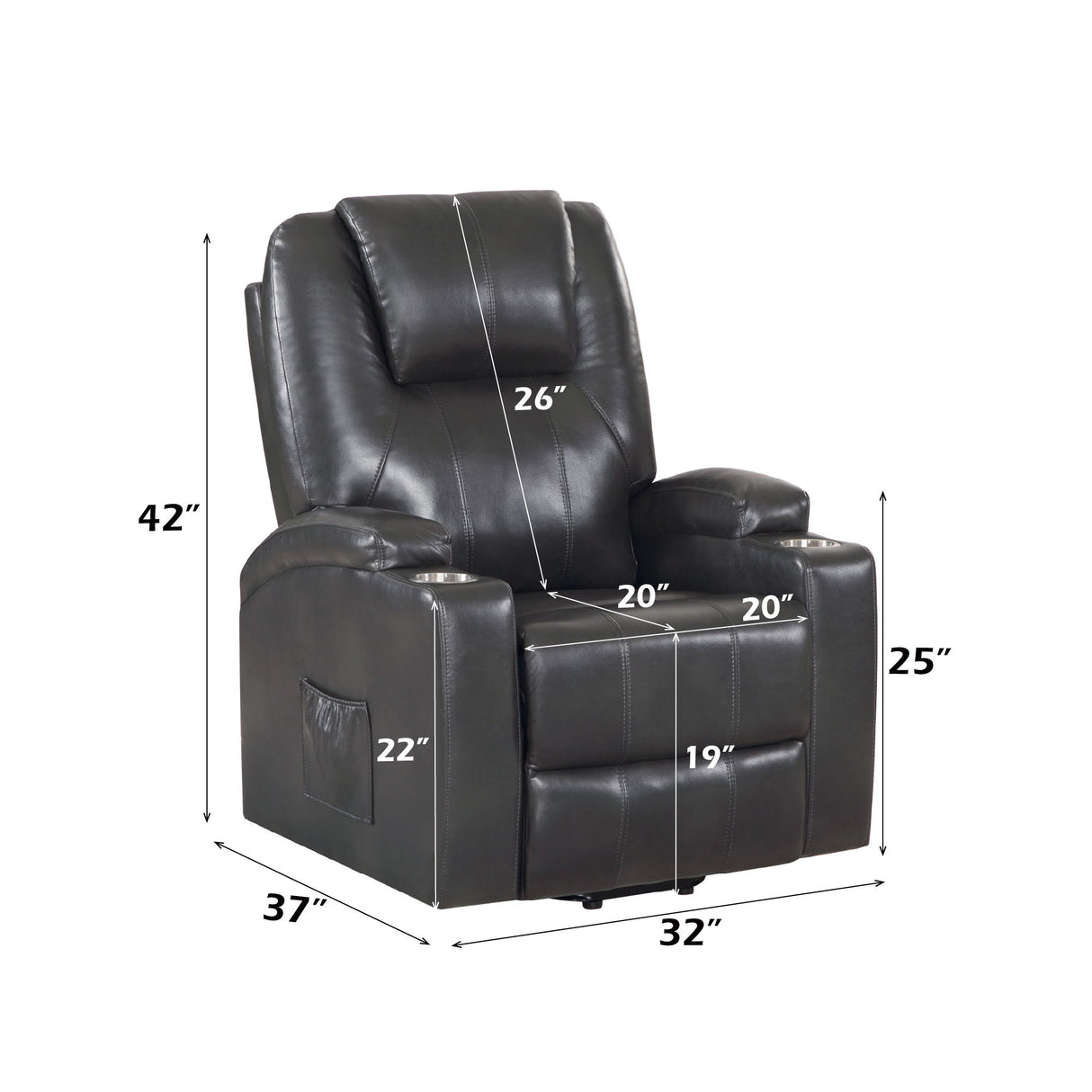 Recliner With Power Lift & Massage