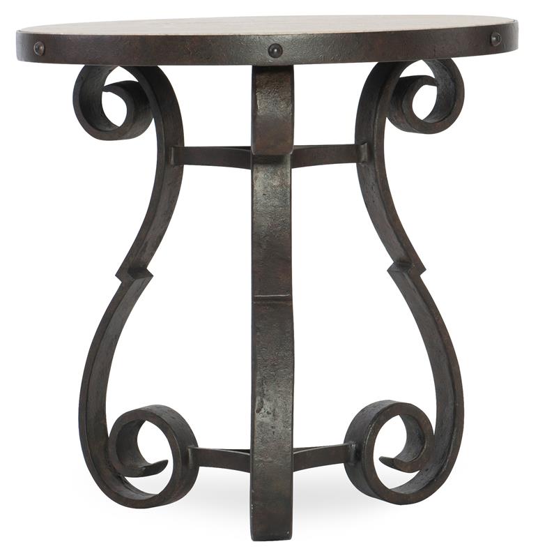 Luckenbach Metal and Stone End Table - 5960-80113-MTL