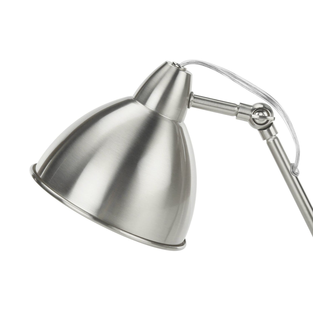 Lighting, Table Lamp, USB Port Included, Nickel Metal, Nickel Shade, Modern - Silver