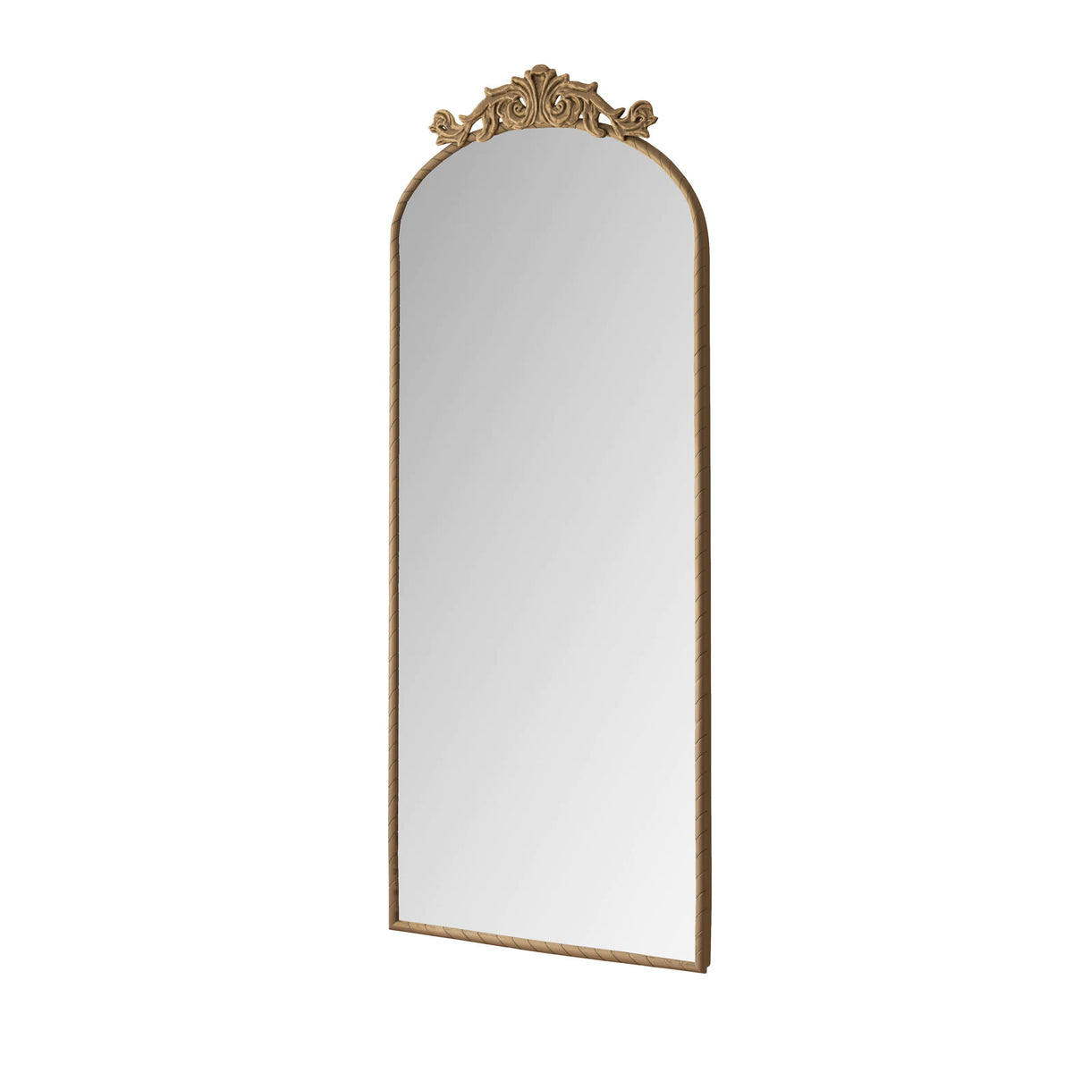Vintage Arched Full Body Mirror, Wall Mounted For Living Room