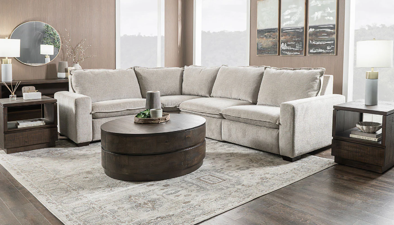 Z Loveshack 4-Piece Reclining Sectional - LARDSLVS+WEDSLVST+ARCDSLVS+RARDSLVS