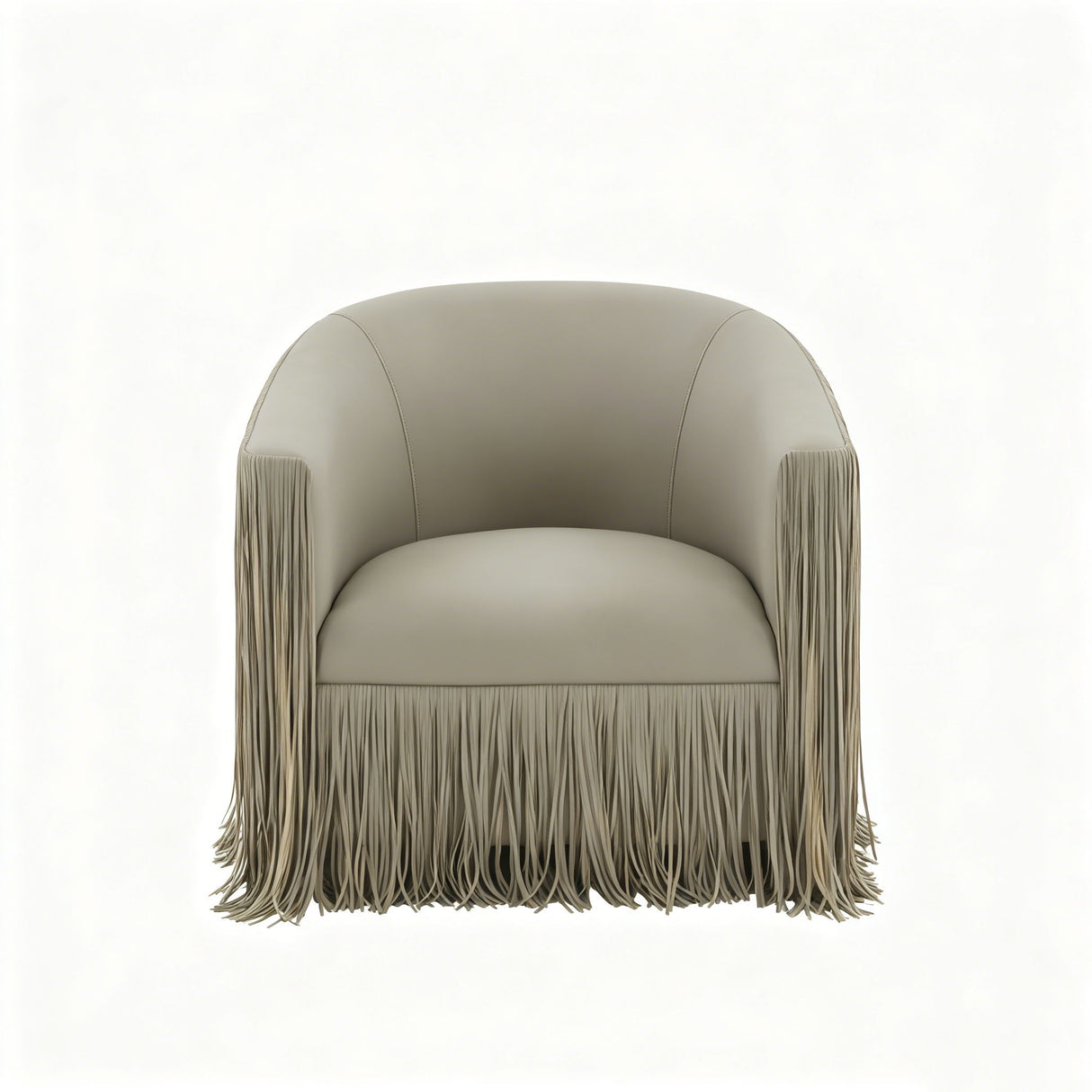 Isle - Swivel Chair With Fringe Accent
