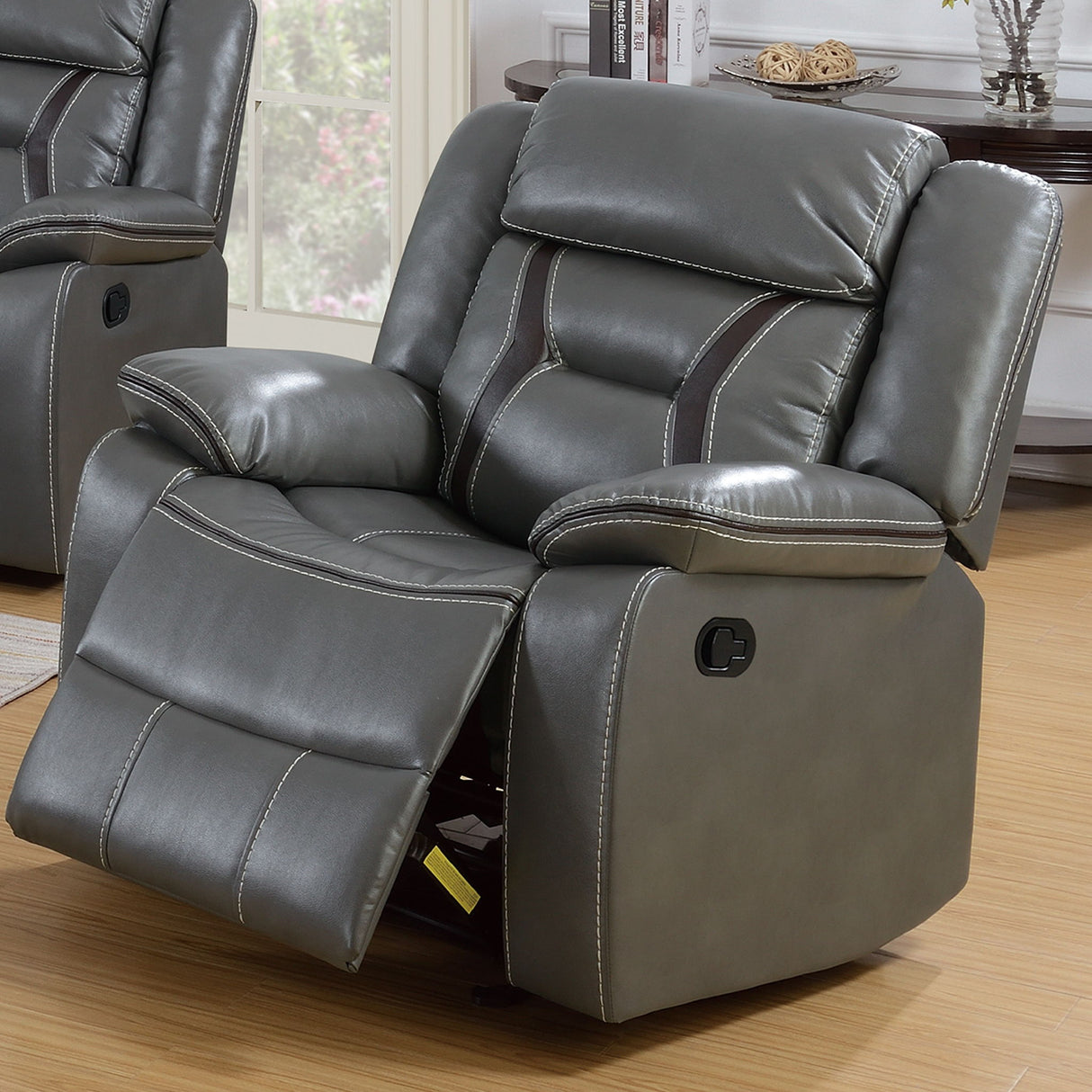Modern Recliner With Pillow Arms And Headrest
