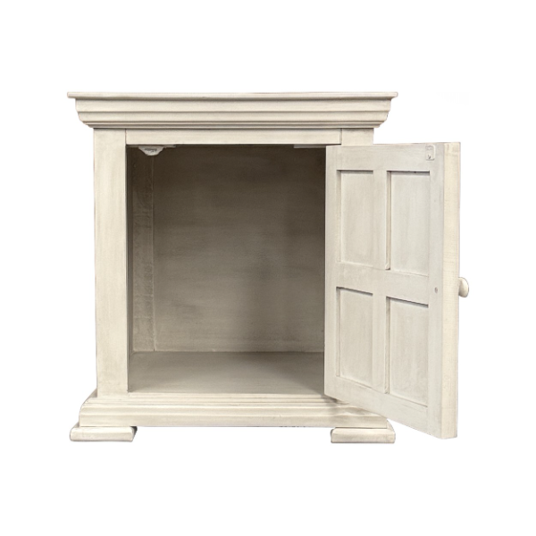 VO Castle Pure Moon End Table - VO CASTLE END TABLE, PURE MOON