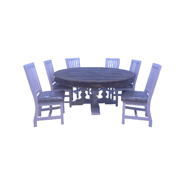 Arthur Dining Table & 6 Chairs - ARTHURTB+ARTHURT+AIRLINEWx6