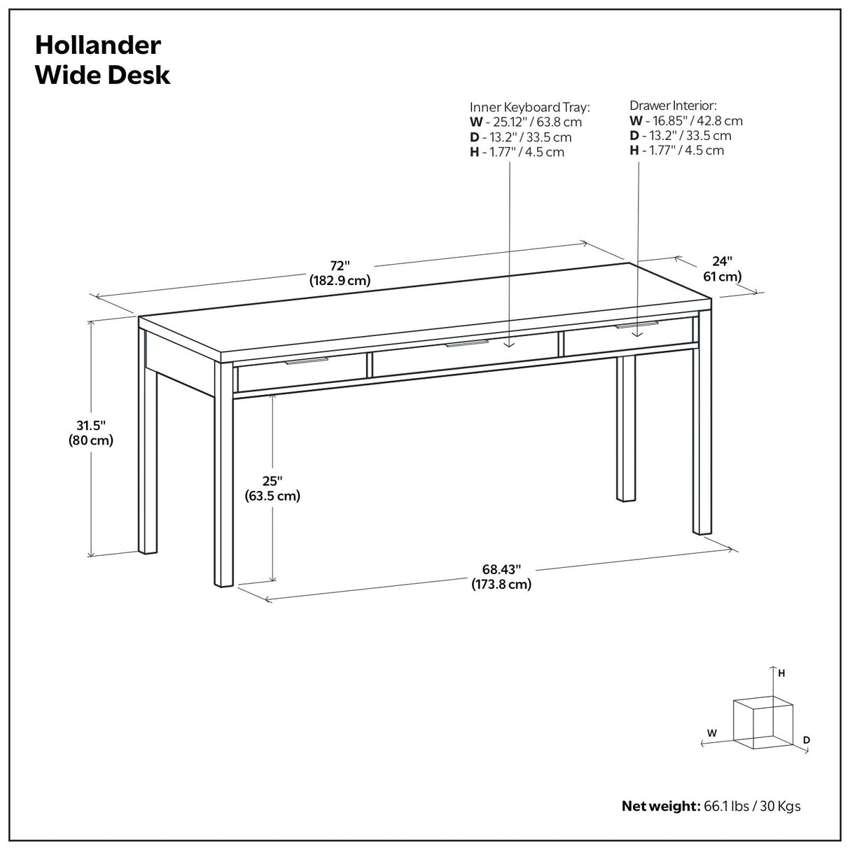 Hollander - Handcrafted Desk