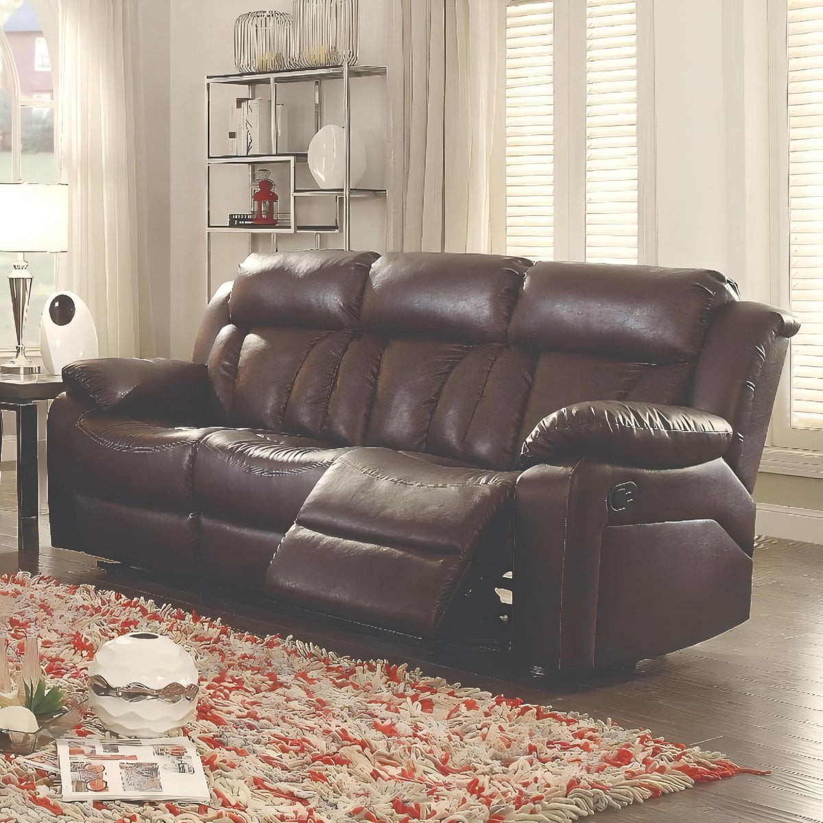 Daria - Reclining Loveseat For Relaxation - Dark Brown