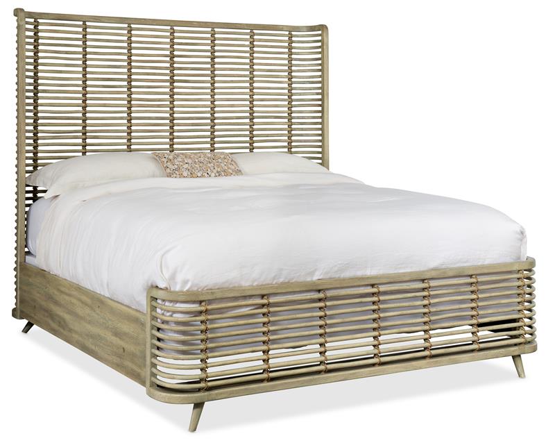Surfrider King Rattan Bed - 6015-90266-80