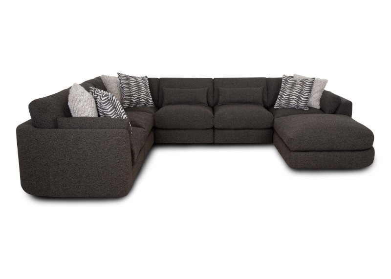 Z Laney 6-Piece Sectional w/ Ottoman - 93804x3+93803x2+93819