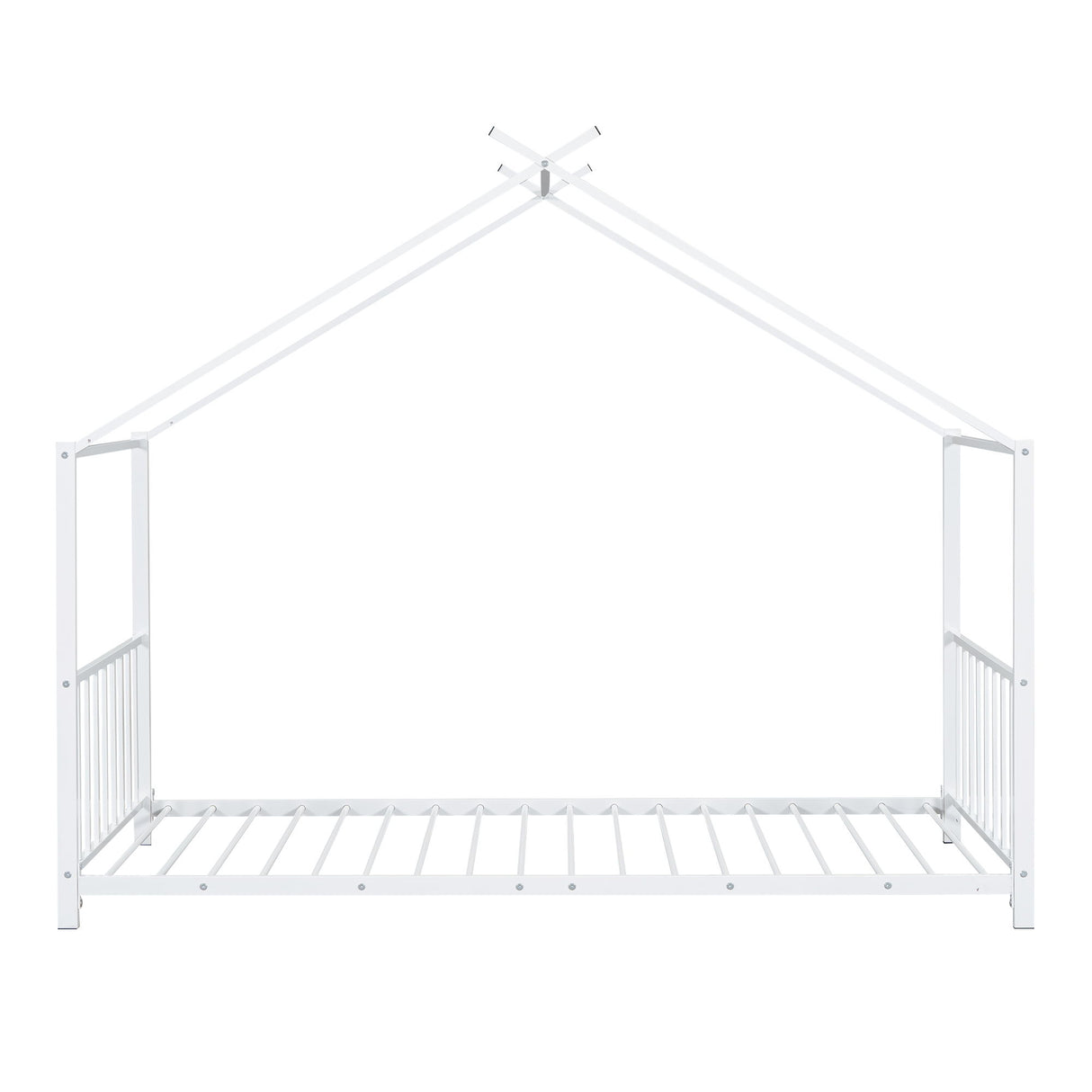 Metal House Platform Bed With Modern Design And Durable Frame