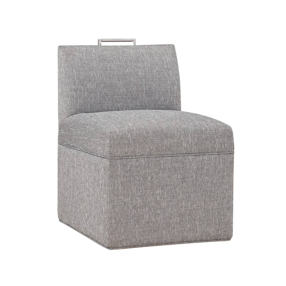 Della - Upholstered Castered Chair - Gray