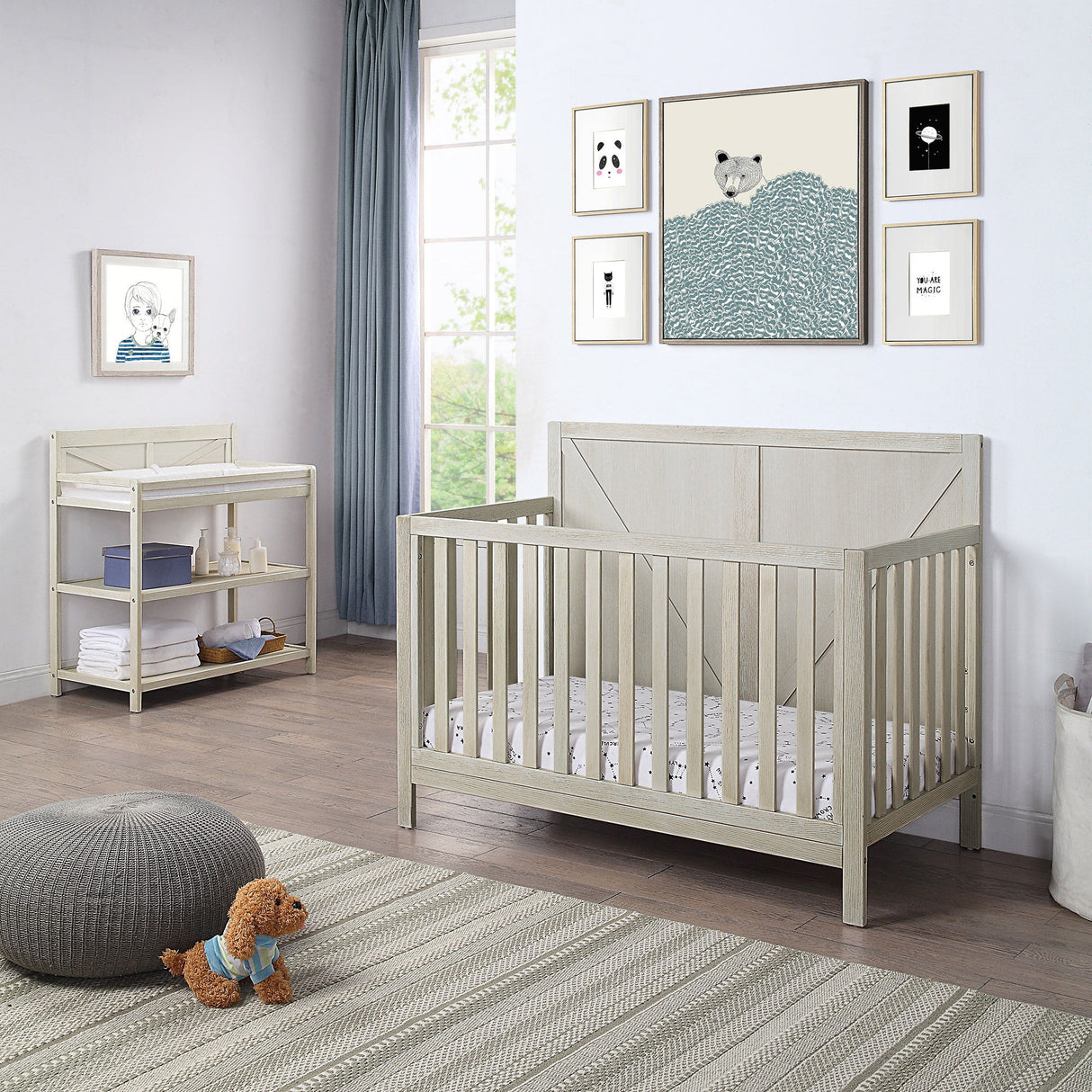 Barnside - Convertible Crib - Gray