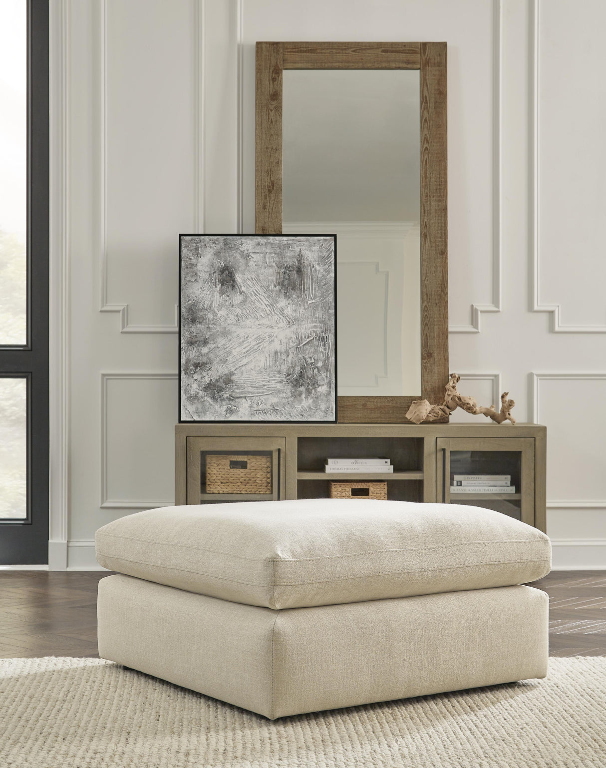 Elyza Oversized Accent Ottoman - 1000608