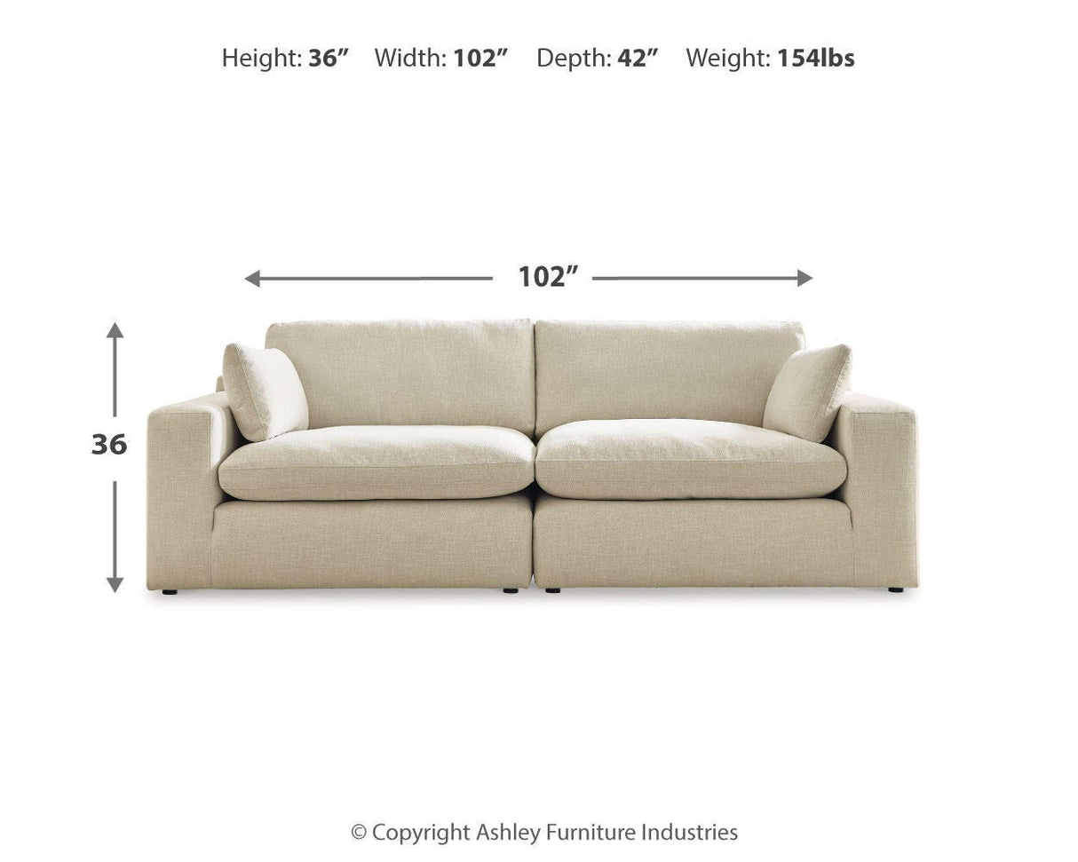 Elyza 2-Piece Sectional Loveseat - 10006S1