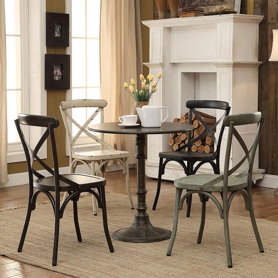 Oswego Round 30-inch Bistro Dining Table Bronze - 100063