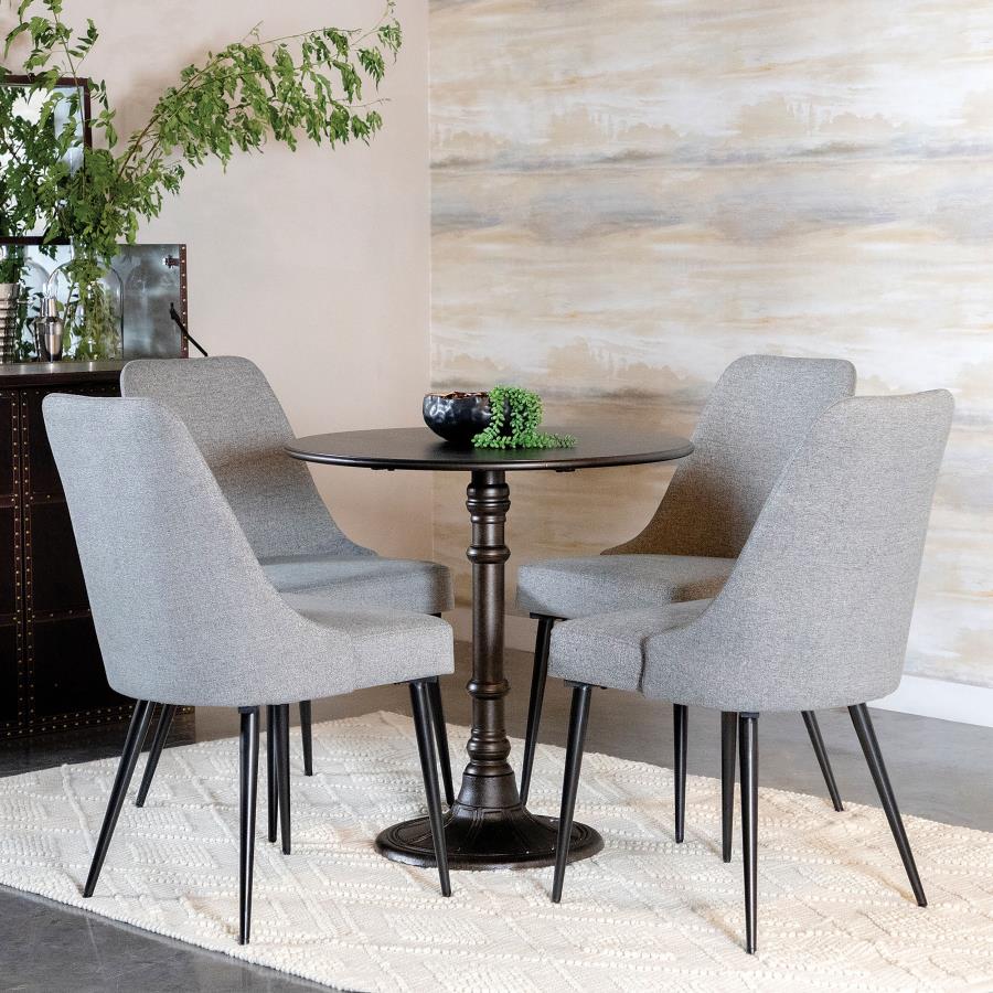 Oswego Round 30-inch Bistro Dining Table Bronze - 100063