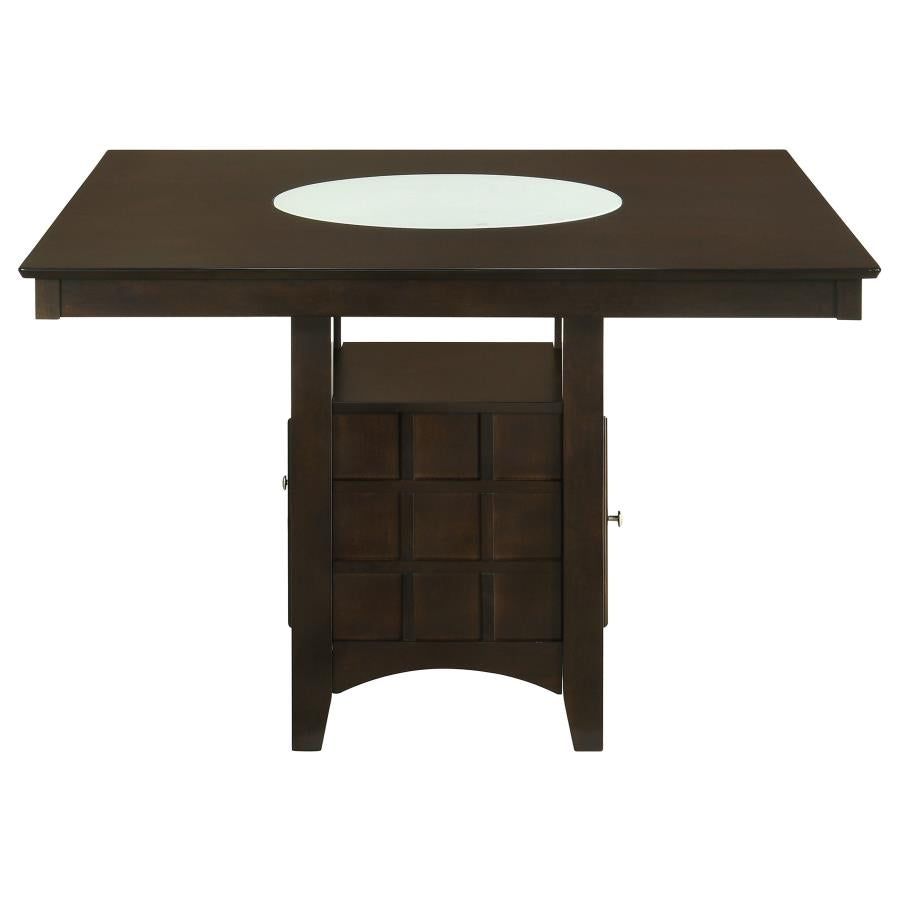 Gabriel 5-piece Square Counter Height Dining Set Cappuccino - 100438-S5A