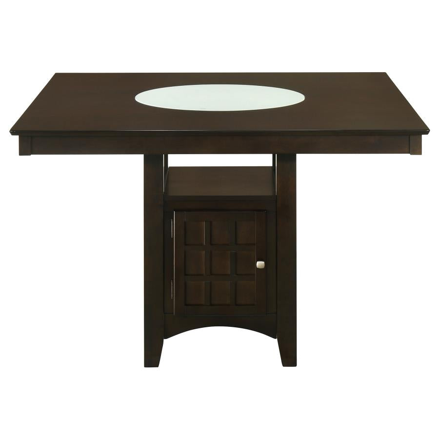 Gabriel 5-piece Square Counter Height Dining Set Cappuccino - 100438-S5
