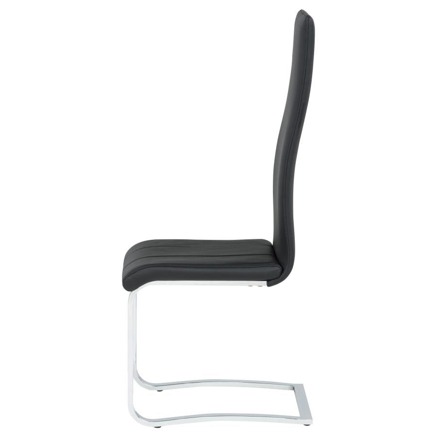 Montclair Upholstered Dining Side Chair Black (Set of 4) - 100515BLK