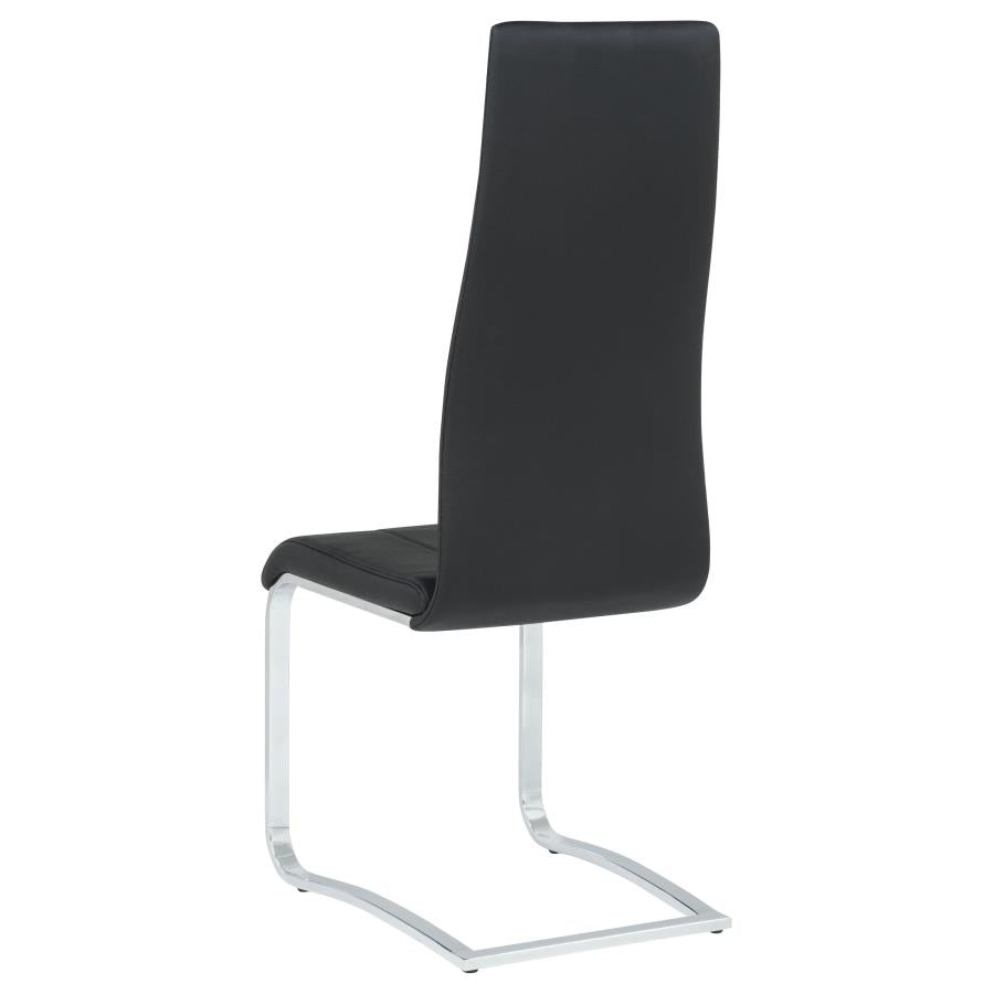 Montclair Upholstered Dining Side Chair Black (Set of 4) - 100515BLK