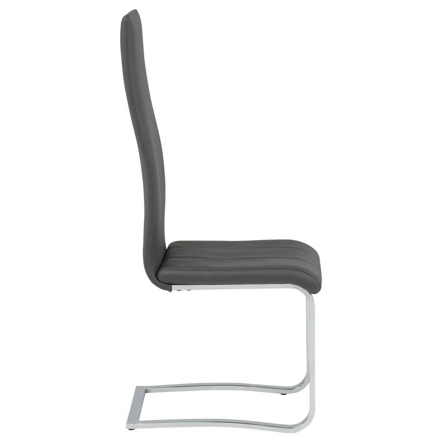 Montclair Upholstered Dining Side Chair Grey (Set of 4) - 100515GRY