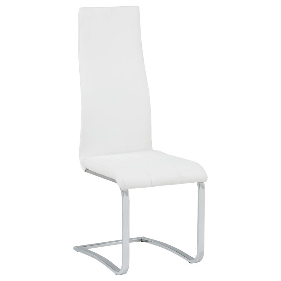 Montclair Upholstered Dining Side Chair White (Set of 4) - 100515WHT