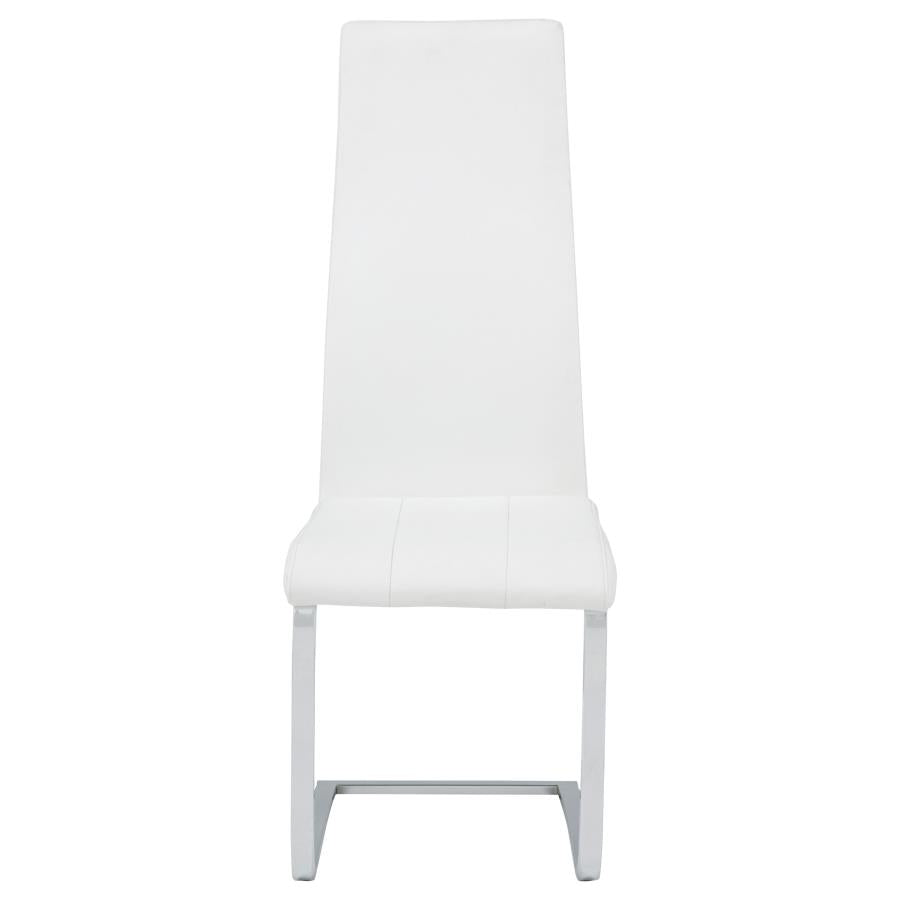 Montclair Upholstered Dining Side Chair White (Set of 4) - 100515WHT