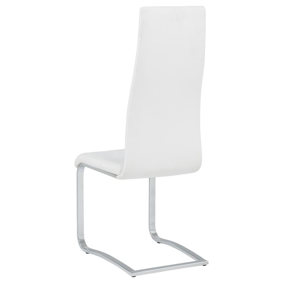 Montclair Upholstered Dining Side Chair White (Set of 4) - 100515WHT