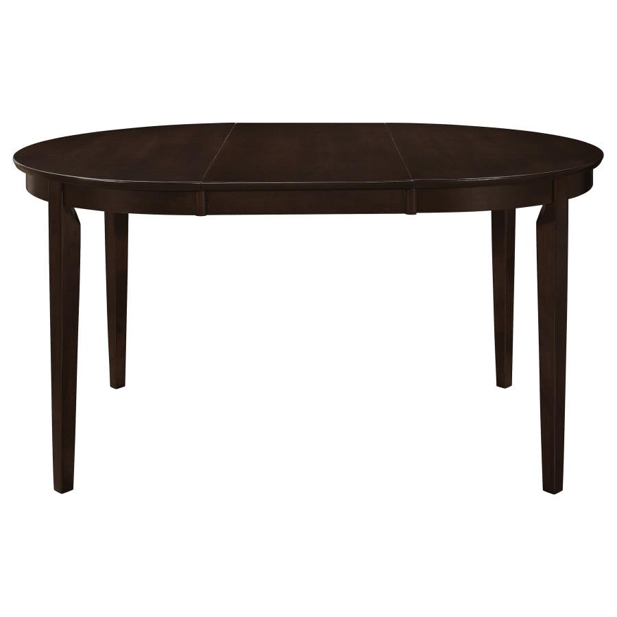 Gabriel 5-piece Extension Leaf Dining Table Set Cappuccino - 100770-S5