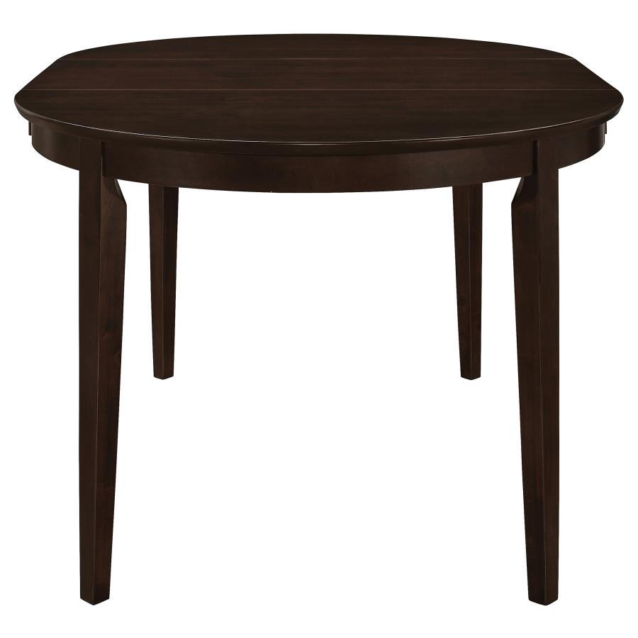 Gabriel Oval 60-inch Extension Leaf Dining Table Cappuccino - 100770