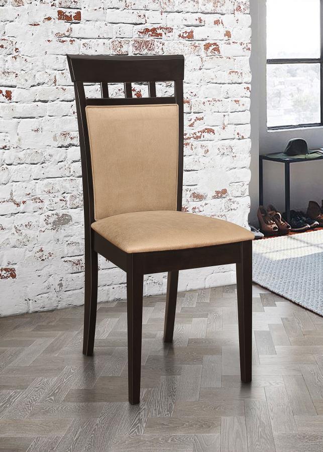 Gabriel Closed Back Dining Side Chair Cappuccino (Set of 2) - 100773