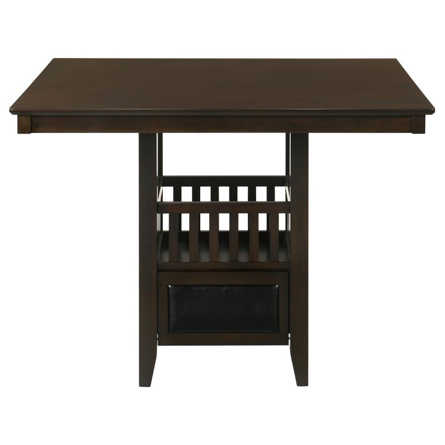 Jaden Square 47-inch Counter Height Dining Table Espresso - 100958