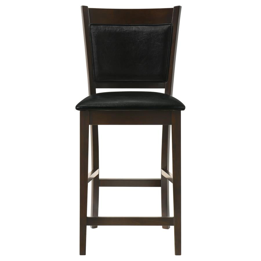 Jaden Upholstered Counter Chair Espresso (Set of 2) - 100959