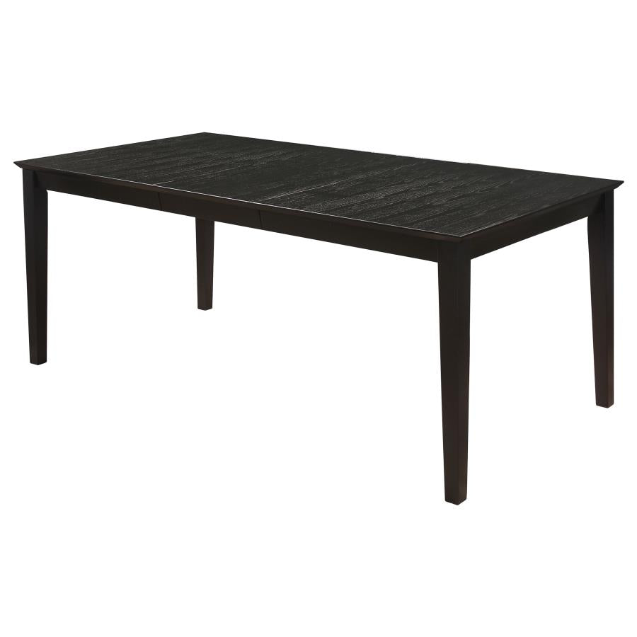 Louise 5-piece Rectangular Extension Leaf Dining Set Black - 101561-S5