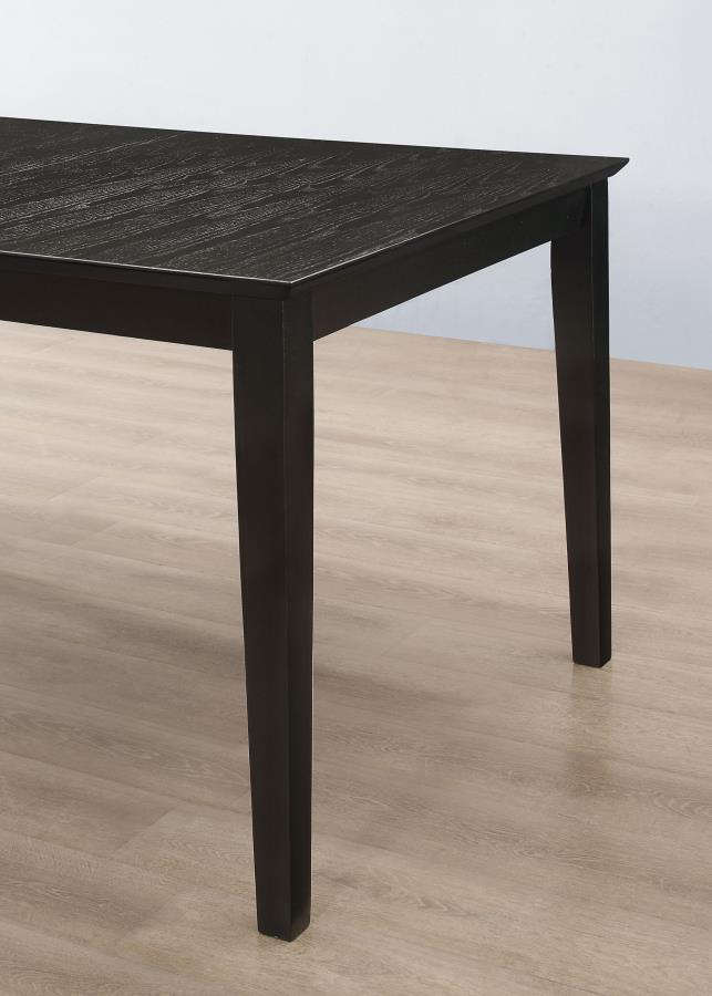 Louise 7-piece Rectangular Extension Leaf Dining Set Black - 101561-S7