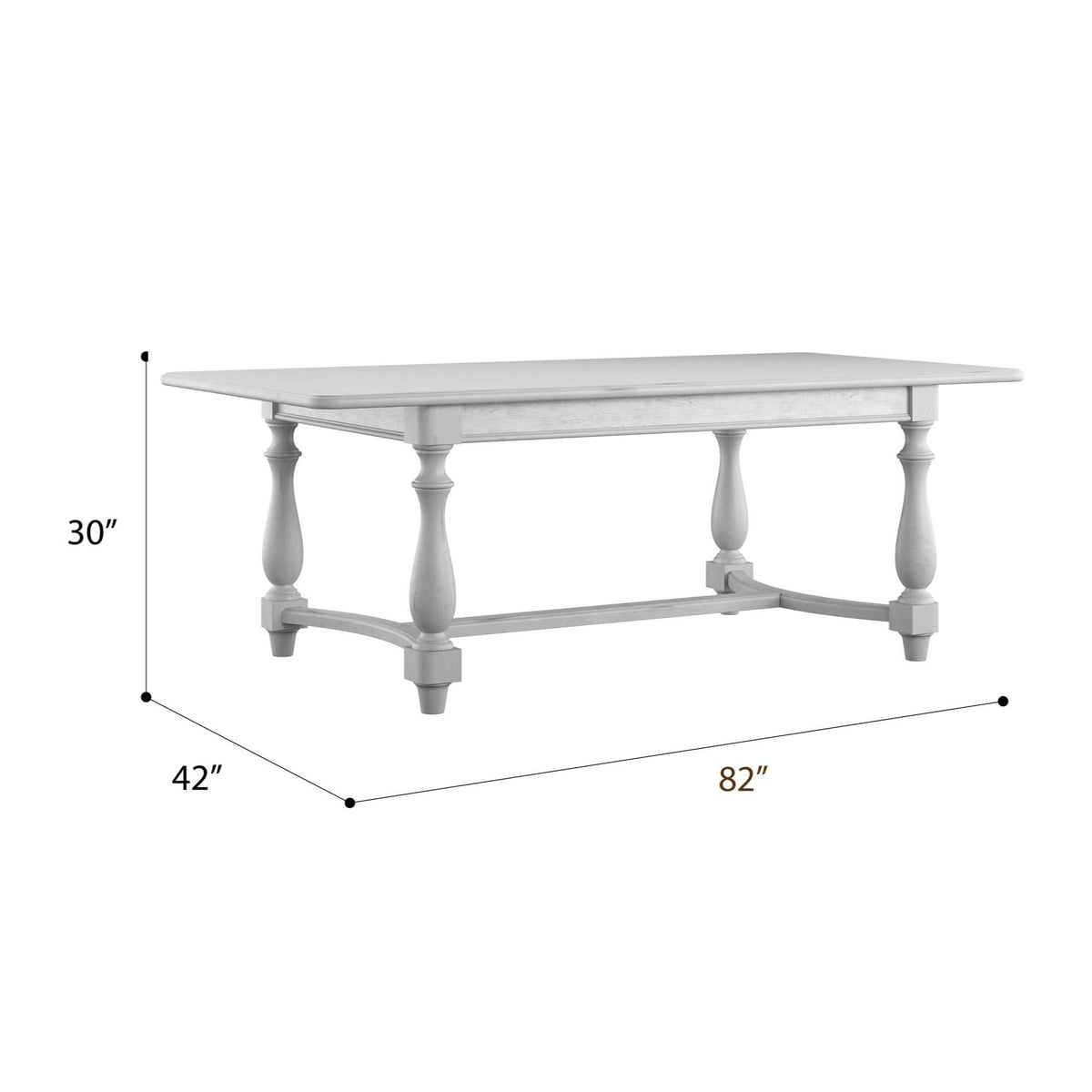 Coastal Dining Table - Gray