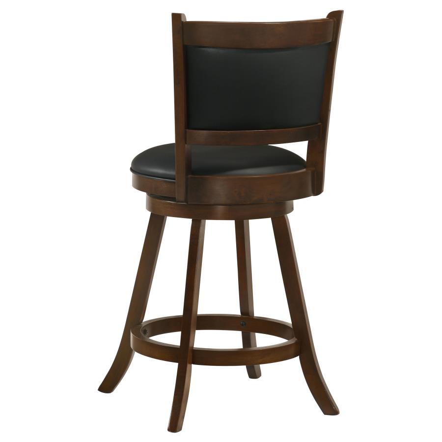 Broxton Upholstered Swivel Counter Chair Chestnut (Set of 2) - 101919