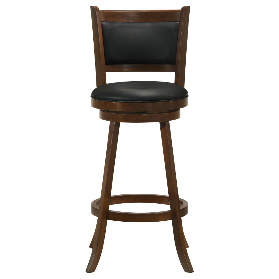 Broxton Upholstered Swivel Bar Chair Chestnut (Set of 2) - 101920