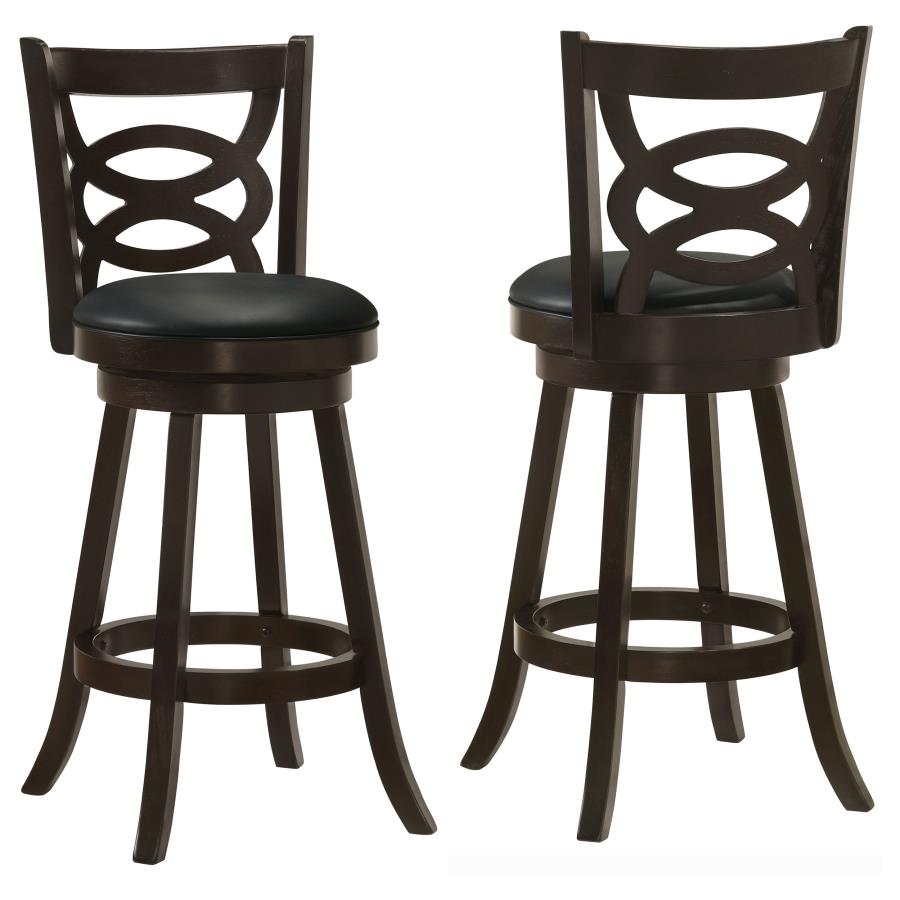 Calecita Wood Swivel Bar Chair Cappuccino (Set of 2) - 101930