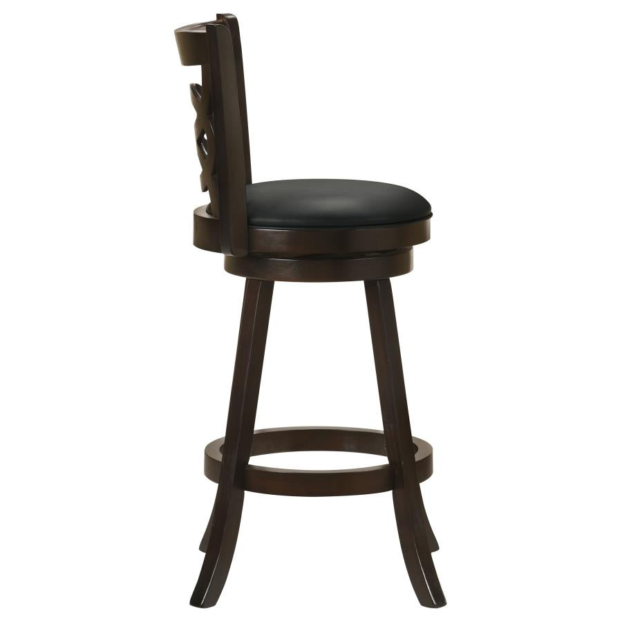 Calecita Wood Swivel Bar Chair Cappuccino (Set of 2) - 101930