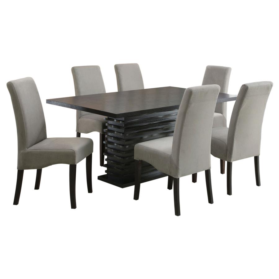 Stanton 7-piece Rectangular Dining Table Set Grey - 102061-S7