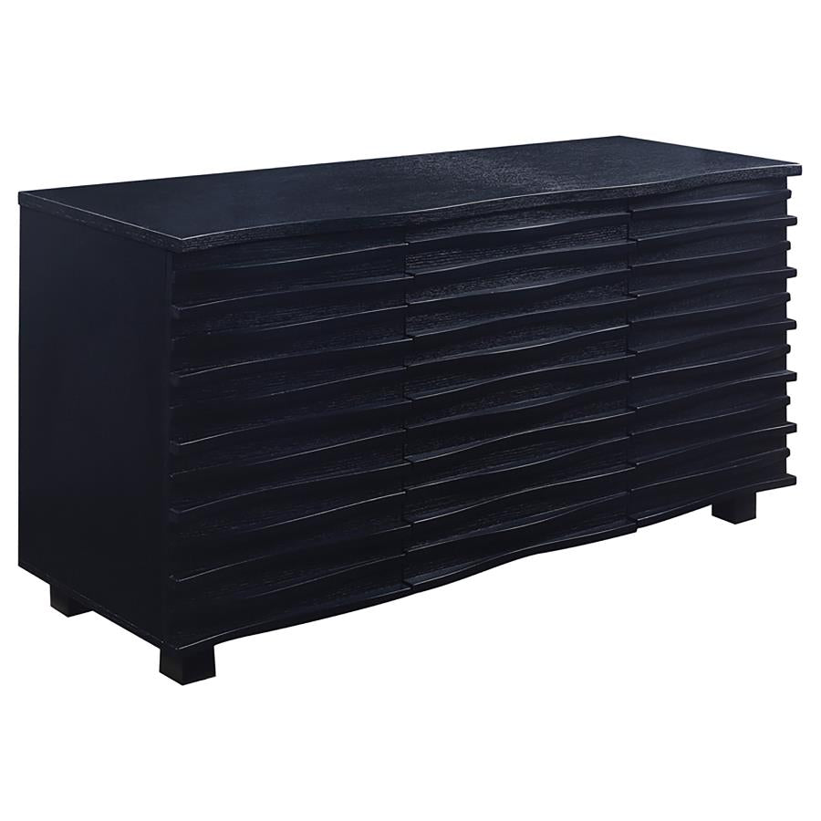 Stanton 3-drawer Sideboard Buffet Storage Cabinet Black - 102065