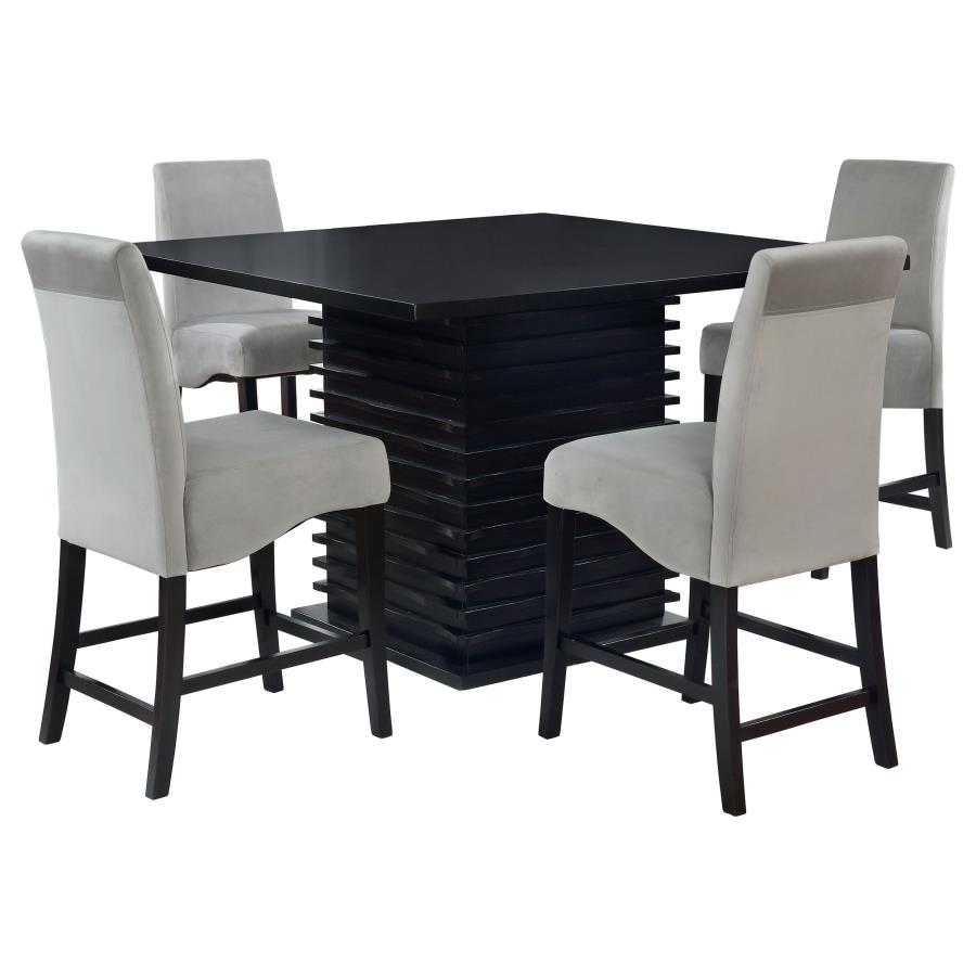 Stanton 5-piece Square Counter Height Dining Table Set Grey - 102068-S5