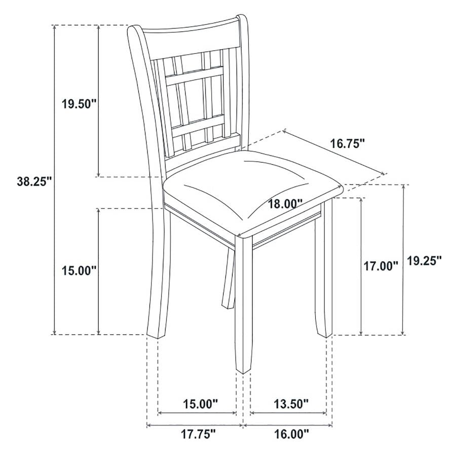 Lavon 5-piece Oval Extension Leaf Dining Set Espresso - 102671-S5