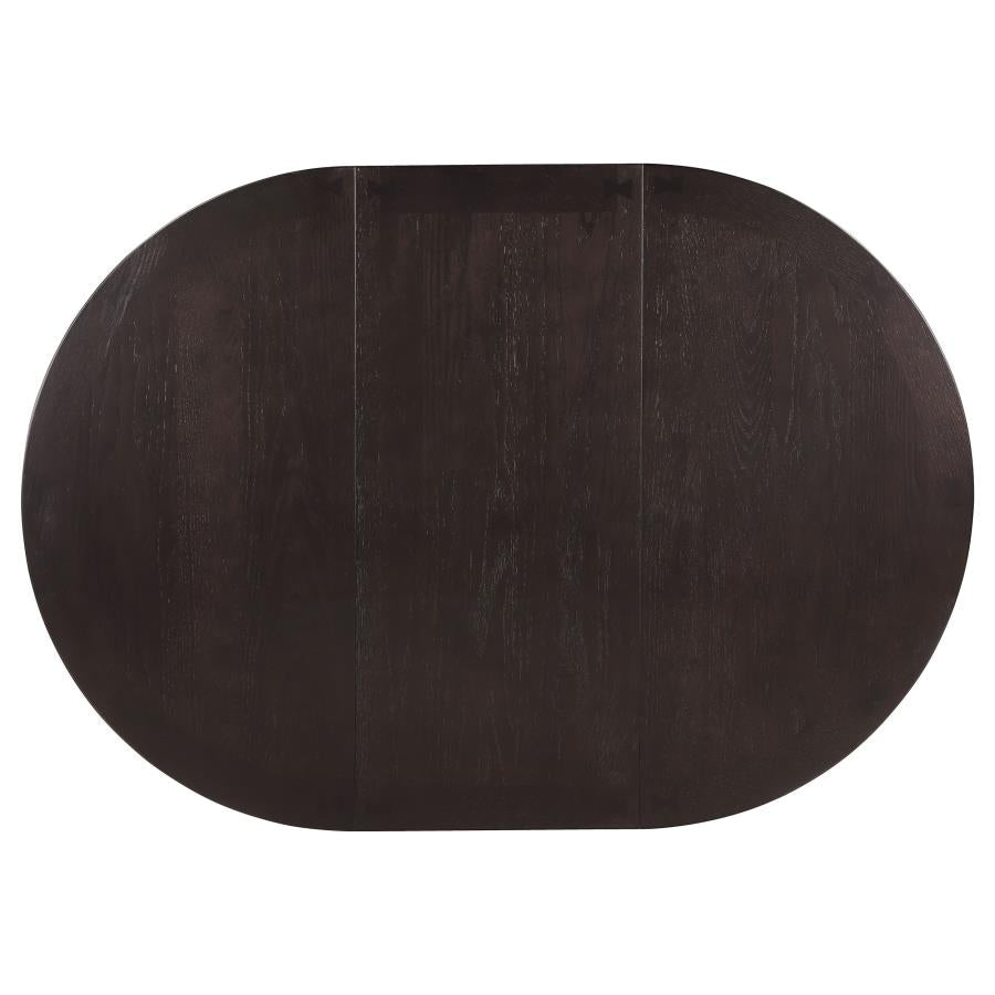 Lavon Oval 60-inch Extension Leaf Dining Table Espresso - 102671