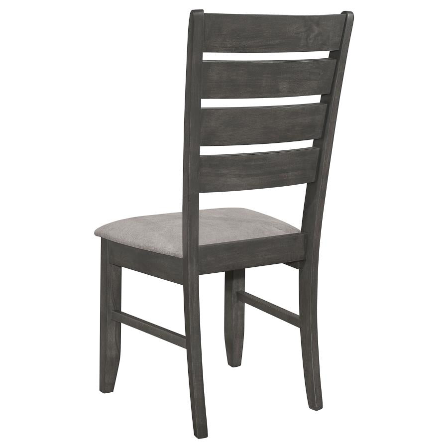 Dalila 6-piece Rectangular Dining Table Set Dark Grey - 102721GRY-S6
