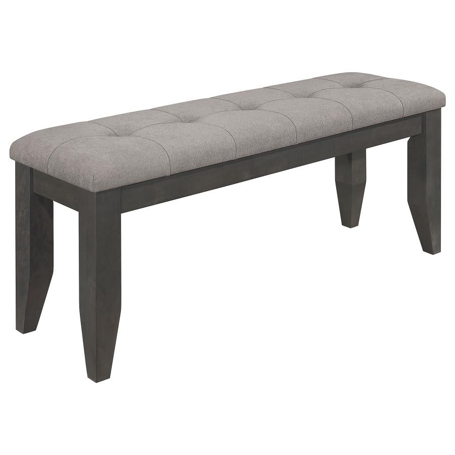 Dalila 6-piece Rectangular Dining Table Set Dark Grey - 102721GRY-S6