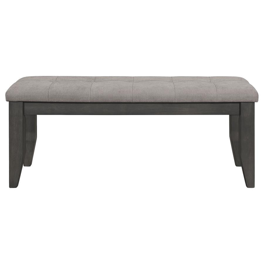 Dalila 6-piece Rectangular Dining Table Set Dark Grey - 102721GRY-S6