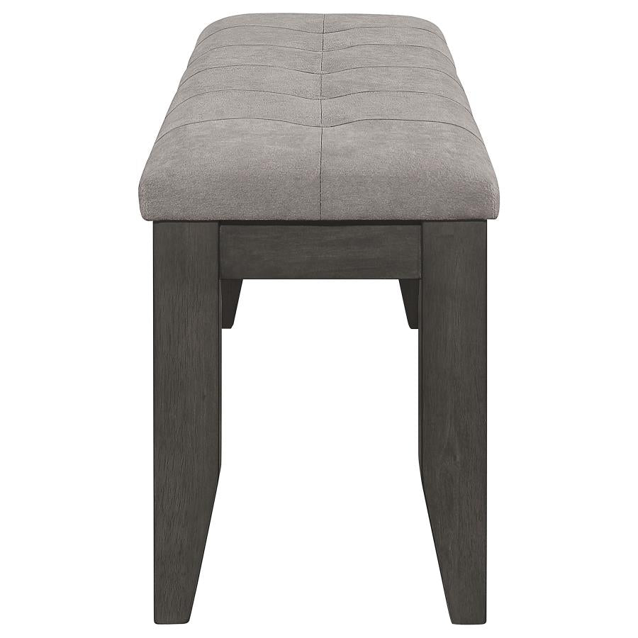 Dalila 6-piece Rectangular Dining Table Set Dark Grey - 102721GRY-S6